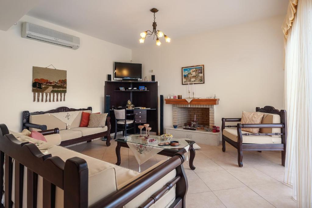 Triopetra Luxury Villas Fournou Lago Rum bild